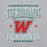 Close-up view of The Woodlands High School Highlanders Grey Classic Unisex Sweatshirt 230
