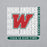 Close-up view of The Woodlands High School Highlanders Grey Classic Unisex Sweatshirt 235