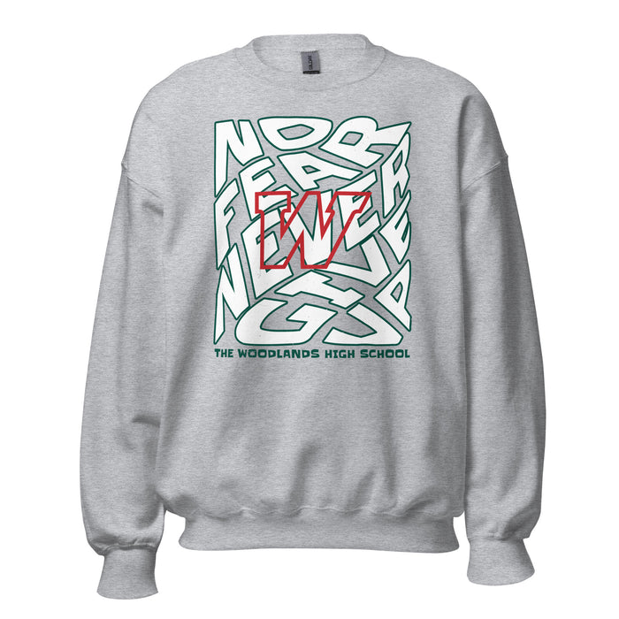 The Woodlands High School Highlanders Grey Classic Unisex Sweatshirt 236