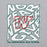 Close-up view of The Woodlands High School Highlanders Grey Classic Unisex Sweatshirt 236
