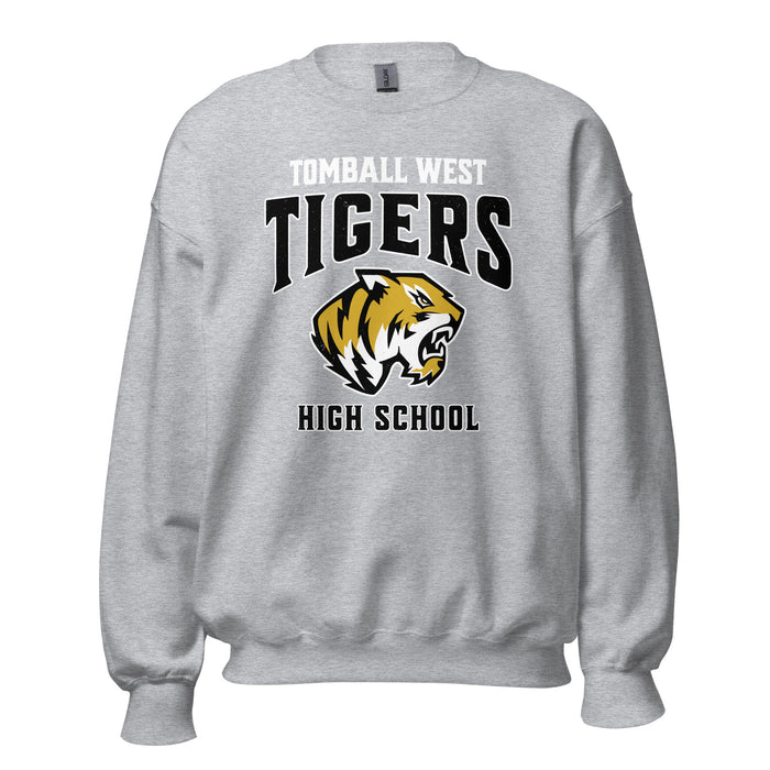 Tomball West High School Tigers Grey Classic Unisex Sweatshirt 213