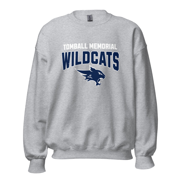 Tomball Memorial High School Wildcats Grey Classic Unisex Sweatshirt 234
