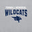 Close-up view of Tomball Memorial High School Wildcats Grey Classic Unisex Sweatshirt 234