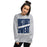 Woman wearing Tomball Memorial High School Wildcats Grey Classic Unisex Sweatshirt 241