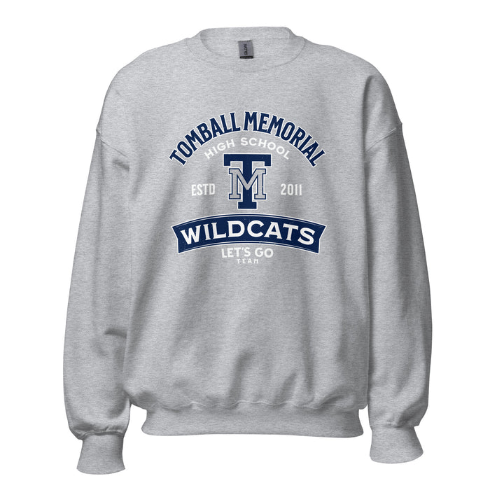 Tomball Memorial High School Wildcats Grey Classic Unisex Sweatshirt 221