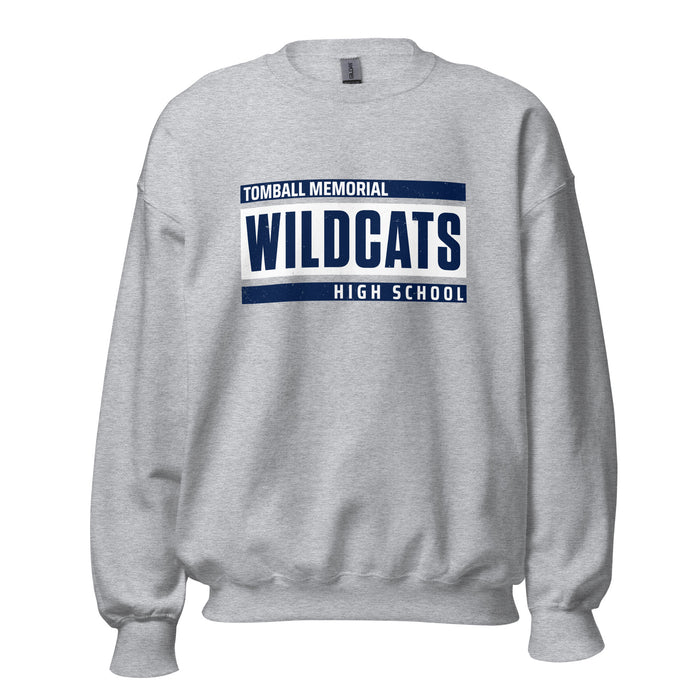 Tomball Memorial High School Wildcats Grey Classic Unisex Sweatshirt 098