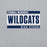 Close-up view of Tomball Memorial High School Wildcats Grey Classic Unisex Sweatshirt 098