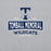 Close-up view of Tomball Memorial High School Wildcats Grey Classic Unisex Sweatshirt 202