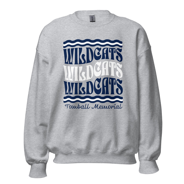 Tomball Memorial High School Wildcats Grey Classic Unisex Sweatshirt 227