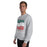 Man wearing The Woodlands High School Highlanders Grey Classic Unisex Sweatshirt 227