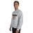 Man wearing Tomball West High School Tigers Grey Classic Unisex Sweatshirt 017