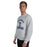 Man wearing Tomball Memorial High School Wildcats Grey Classic Unisex Sweatshirt 221
