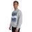 Man wearing Tomball Memorial High School Wildcats Grey Classic Unisex Sweatshirt 227