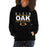 Woman wearing a Klein Oak High School Panthers Black Classic Unisex Hoodie 07