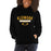 Woman wearing a Klein Oak High School Panthers Black Classic Unisex Hoodie 21