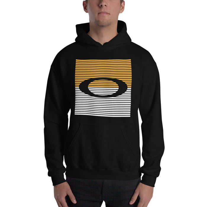 Man wearing a Klein Oak High School Panthers Black Classic Unisex Hoodie 27