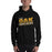 Man wearing a Klein Oak High School Panthers Black Classic Unisex Hoodie 32