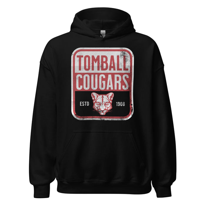 Tomball High School Cougars Black Classic Unisex Hoodie 01