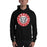 Man wearing a Tomball High School Cougars Black Classic Unisex Hoodie 02