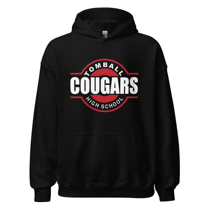 Tomball High School Cougars Black Classic Unisex Hoodie 11