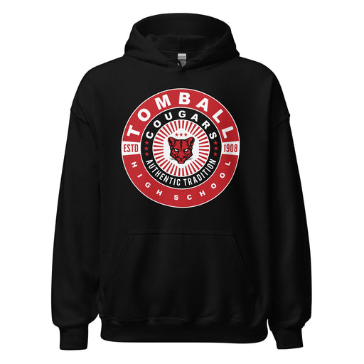 Tomball High School Cougars Black Classic Unisex Hoodie 30