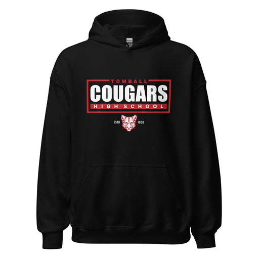 Tomball High School Cougars Black Classic Unisex Hoodie 49