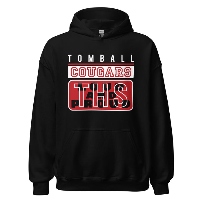 Tomball High School Cougars Black Classic Unisex Hoodie 86