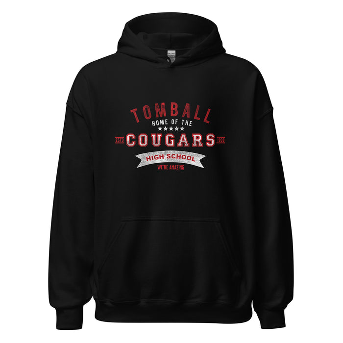 Tomball High School Cougars Black Classic Unisex Hoodie 96