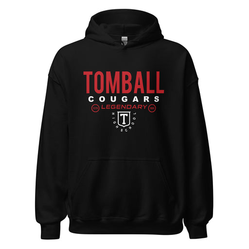 Tomball High School Cougars Black Classic Unisex Hoodie 03