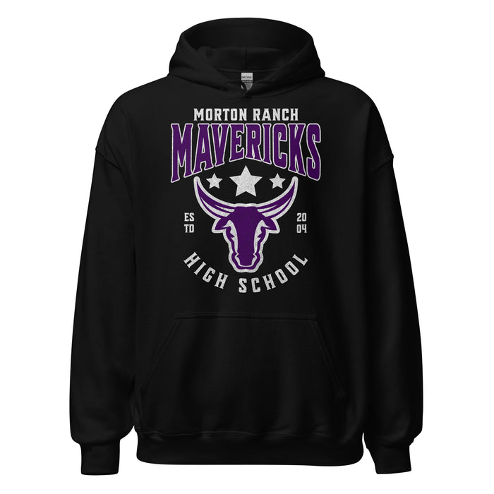 Morton Ranch High School Mavericks Black Classic Unisex Hoodie 201