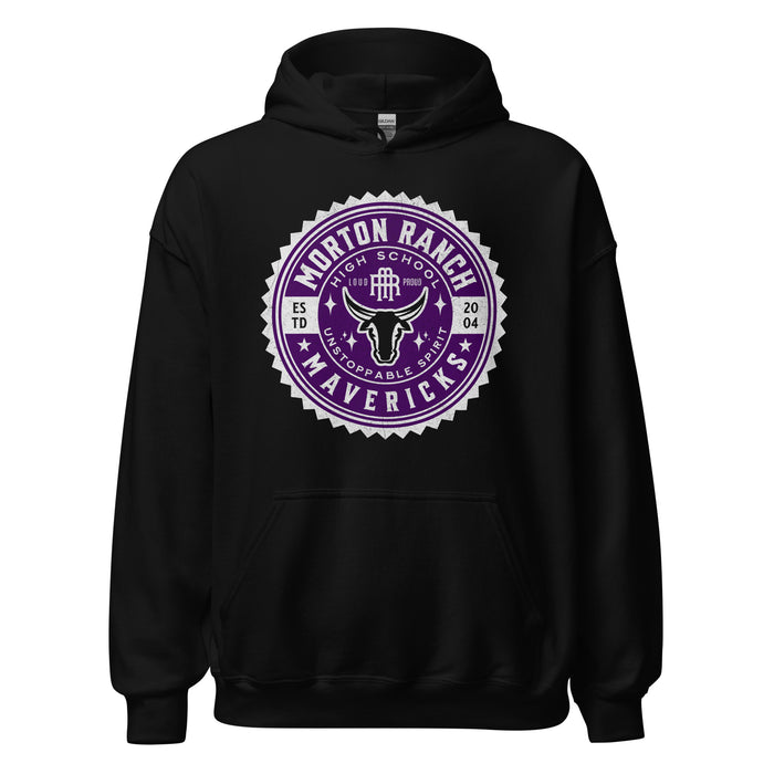 Morton Ranch High School Mavericks Black Classic Unisex Hoodie 213