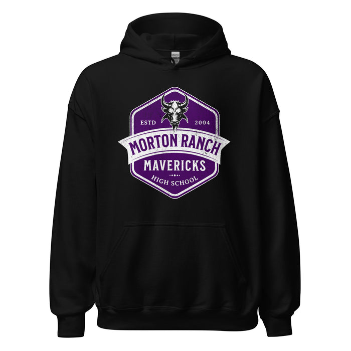 Morton Ranch High School Mavericks Black Classic Unisex Hoodie 216