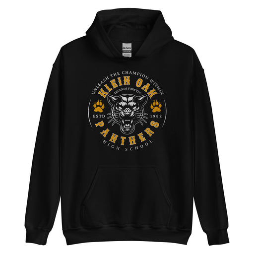 Klein Oak High School Panthers Black Classic Unisex Hoodie 206