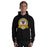 Man wearing a Klein Oak High School Panthers Black Classic Unisex Hoodie 209