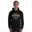 Man wearing a Klein Oak High School Panthers Black Classic Unisex Hoodie 210