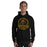 Man wearing a Klein Oak High School Panthers Black Classic Unisex Hoodie 211