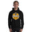 Man wearing a Klein Oak High School Panthers Black Classic Unisex Hoodie 214