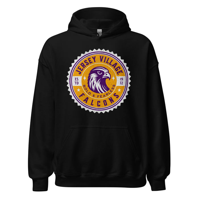 Jersey Village High School Falcons Black Classic Unisex Hoodie 201