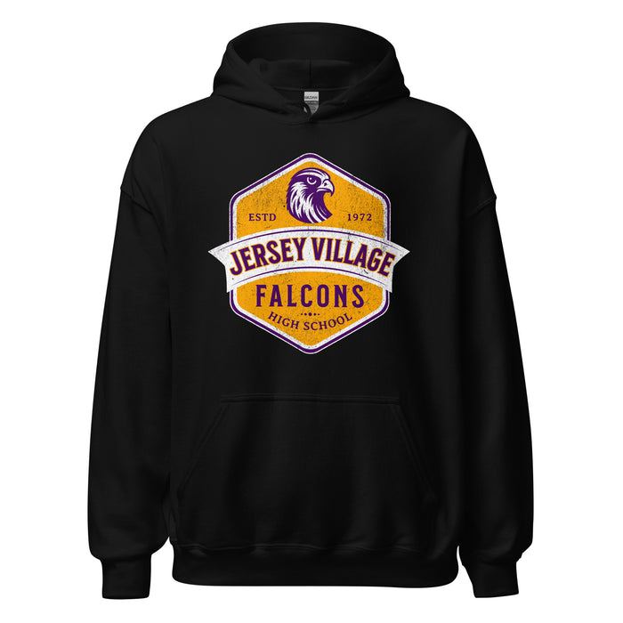 Jersey Village High School Falcons Black Classic Unisex Hoodie 206