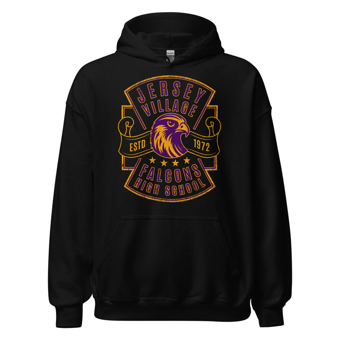 Jersey Village High School Falcons Black Classic Unisex Hoodie 208