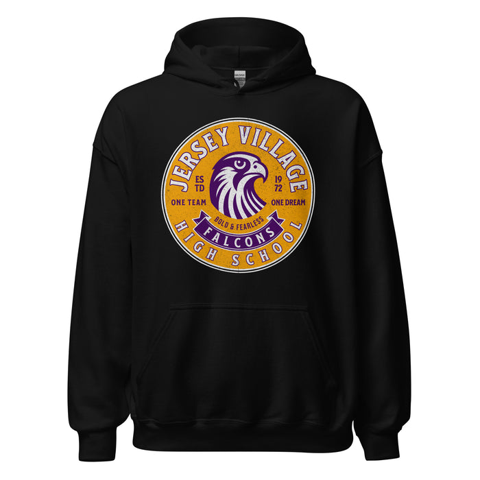 Jersey Village High School Falcons Black Classic Unisex Hoodie 210