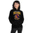 Woman wearing a Jersey Village High School Falcons Black Classic Unisex Hoodie 212