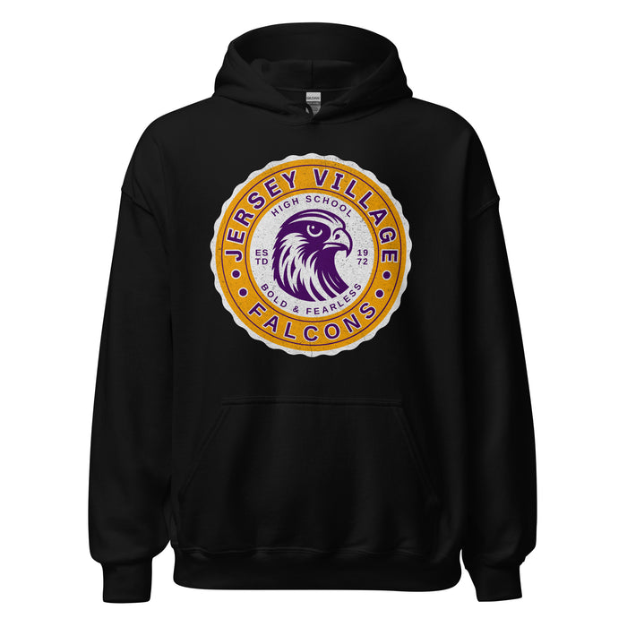 Jersey Village High School Falcons Black Classic Unisex Hoodie 216