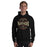 Man wearing Caney Creek High School Panthers Black Classic Unisex Hoodie 218