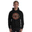 Man wearing Caney Creek High School Panthers Black Classic Unisex Hoodie 221