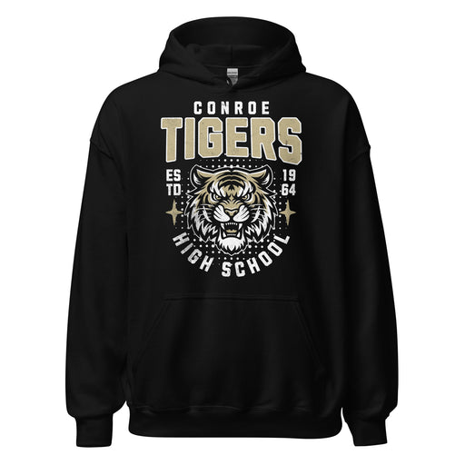 Conroe High School Tigers Black Classic Unisex Hoodie 204