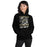 Woman wearing Conroe High School Tigers Black Classic Unisex Hoodie 205