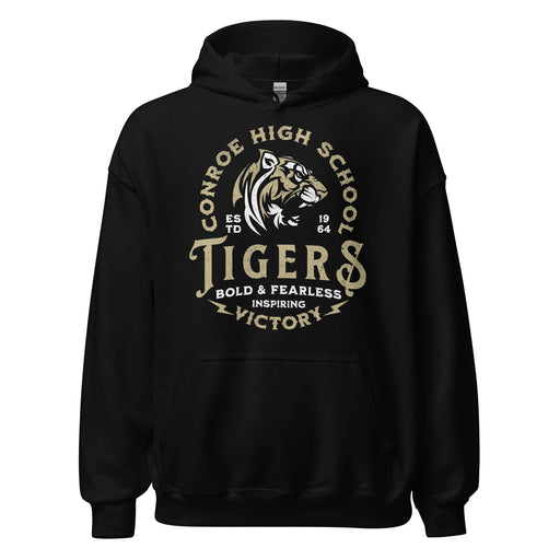 Conroe High School Tigers Black Classic Unisex Hoodie 206