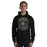 Man wearing Conroe High School Tigers Black Classic Unisex Hoodie 207