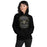 Woman wearing Conroe High School Tigers Black Classic Unisex Hoodie 207